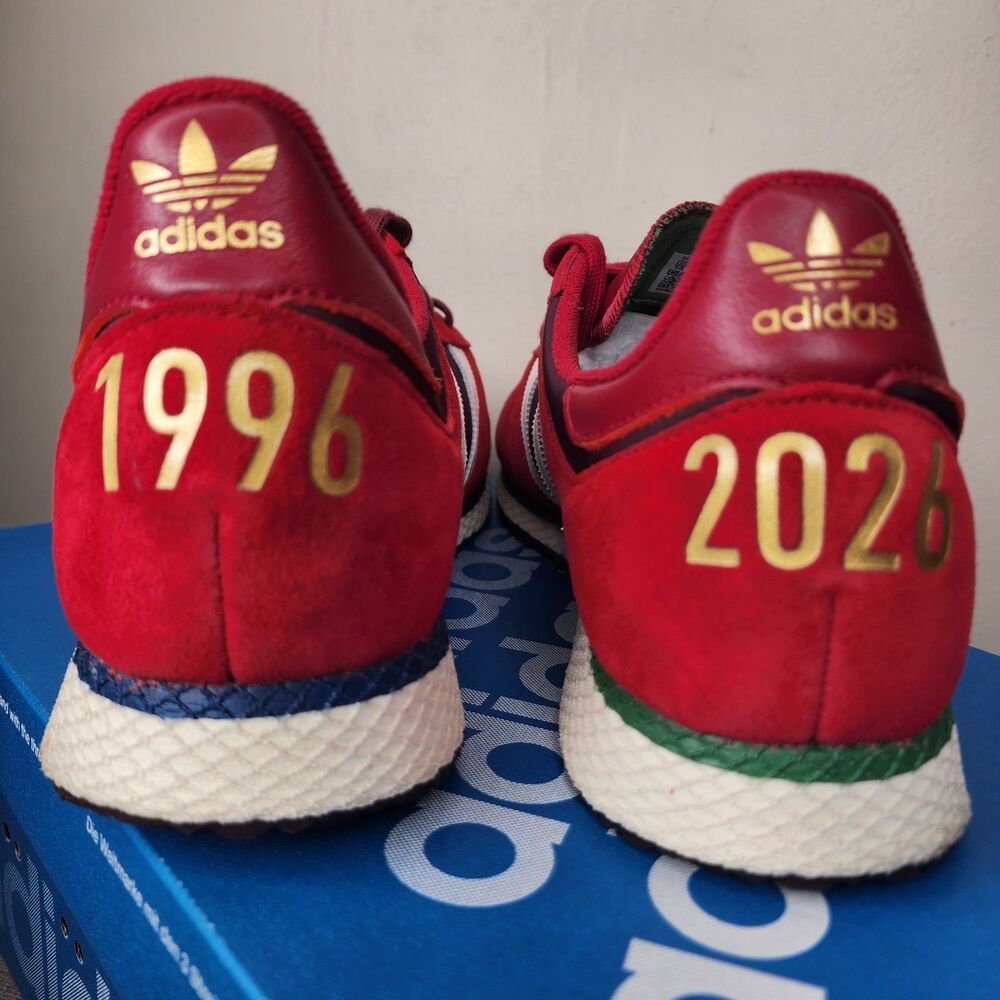 Whitaker Group Adidas Atlanta 96 404 Peachtree Red Mens 13 KK5017 Do Not Disturb - Picture 3 of 14